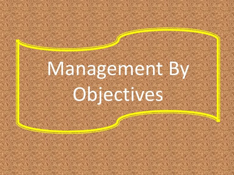 MBO Helps in Reaching the Objectives