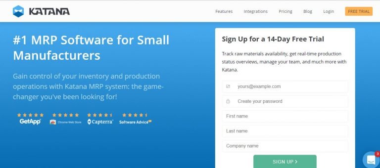 KATANA – BEST MRP SOFTWARE FOR SMALL MANUFACTURERS